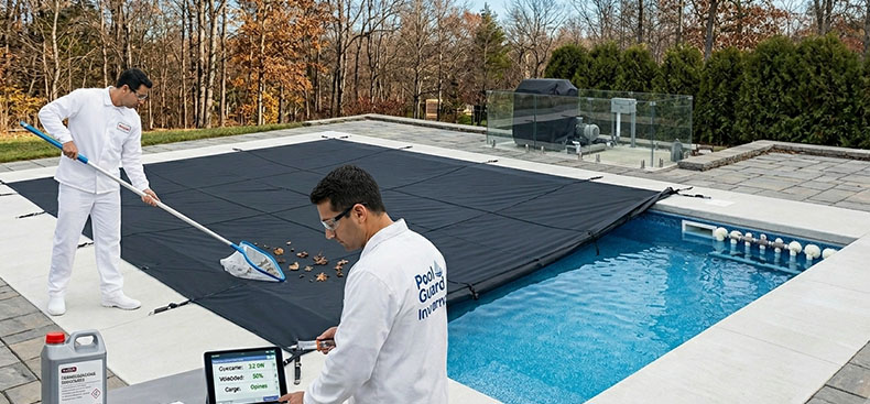 Cómo proteger la piscina durante el invierno