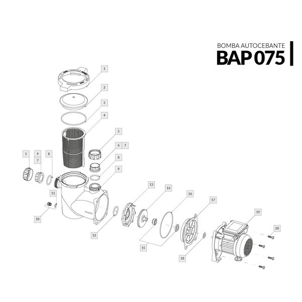 Bomba autocebante BAP 075