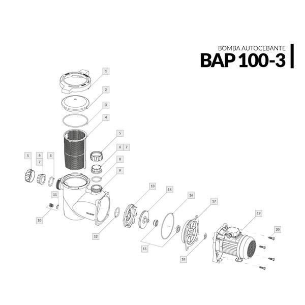 Bomba autocebante BAP 100-3