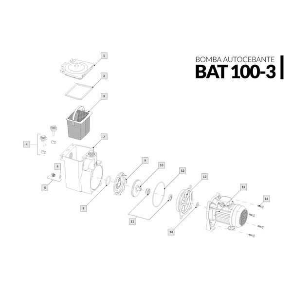 Bomba autocebante BAT 100-3