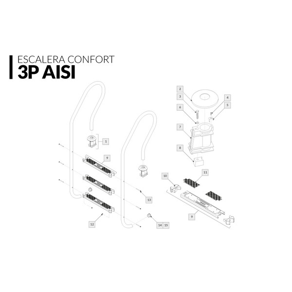 Escalera Confort 3 AISI