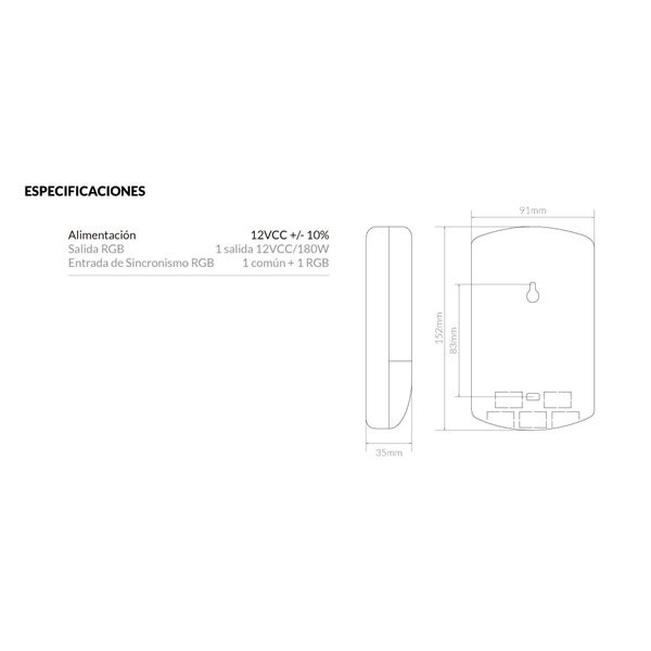 Módulo Expansor RGB 180W